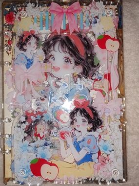 New! Classic Snow White A5 Size Acrylic Shaker Notebook